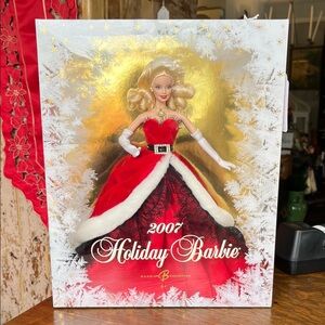 Barbie 2007 Holiday Doll in Red and Black Gown